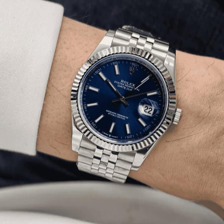 ساعه رولكس دايت جست لون ازرق