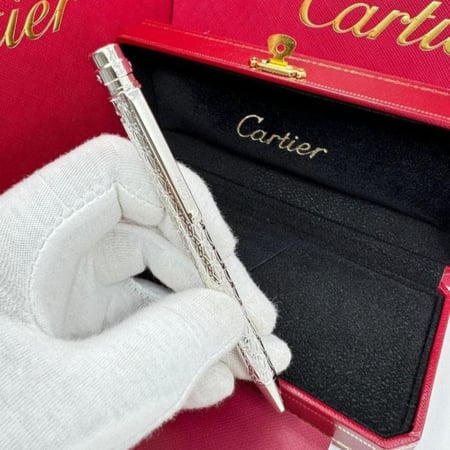 قلم كارتير سانتوس فضي نحيف