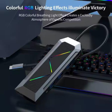 وصلة Fox RGB USB-C 9 في 1