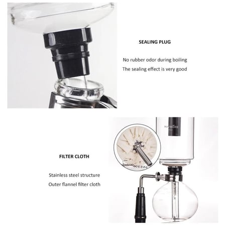 آلة تقطير القهوة V60 من half more