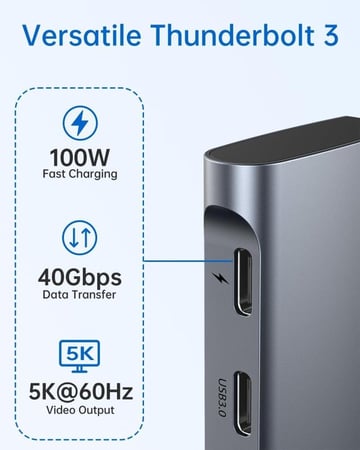 محول موزع USB C لماك بوك برو/اير