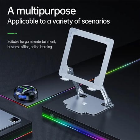 حامل ايباد معدني يدعم تركيب المروحة