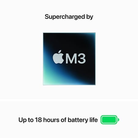 آبل ماك بوك إير M3 2024 - لابتوب 15.3 بوصة