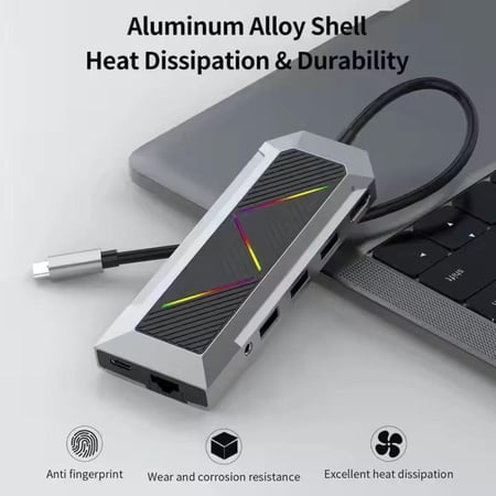 وصلة Fox RGB USB-C 9 في 1