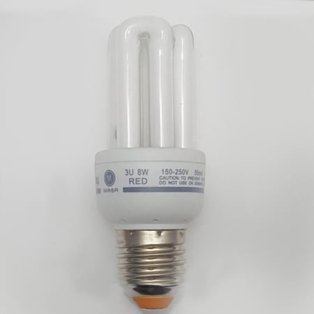لمبة اصابع 100حبة 8W 220V E27 احمر