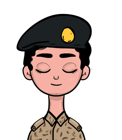كوب شخصية العسكرية
