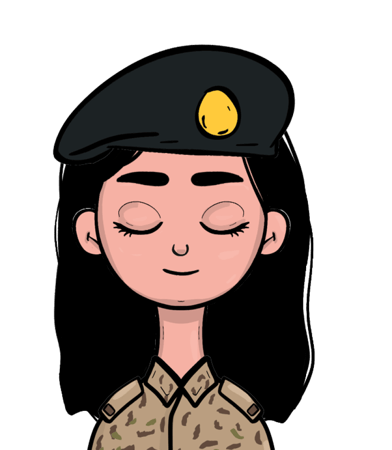 كوب شخصية العسكرية