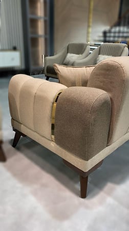 كنب بيج غامق -  الزحامي للأثاث