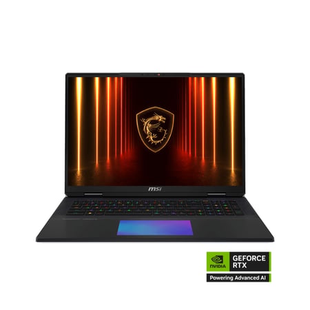 لابتوب ام اس اي (9S7-182421-093) Titan 18 HX AI A2XWJG جيفورس RTX 5090 المعالج الترا 9, الرامات 64GB (32GBx2) جيجا, 6 تيرا SSD, ويندوز 11 برو