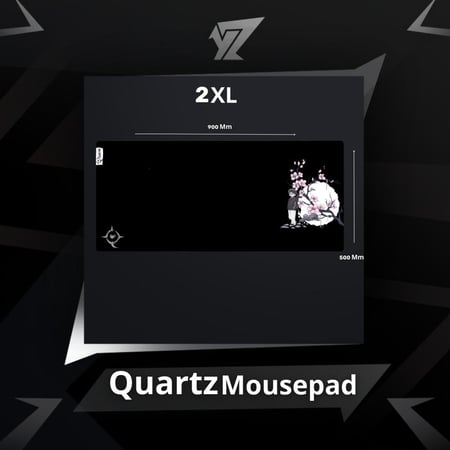 ماوس باد كوارتز الاحترافي أسود - YZ Pro Quartz Mouse Pad Black