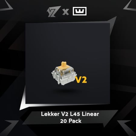 20 قطعه ليكر الاصدار الثاني 45 سويتش ووتينق -  Lekker V2 L45 Linear 20 Pack