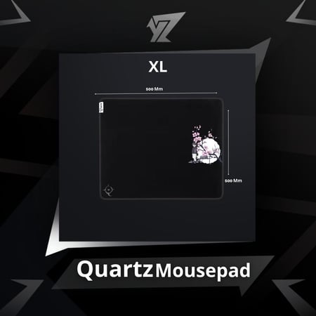 ماوس باد كوارتز الاحترافي أسود - YZ Pro Quartz Mouse Pad Black