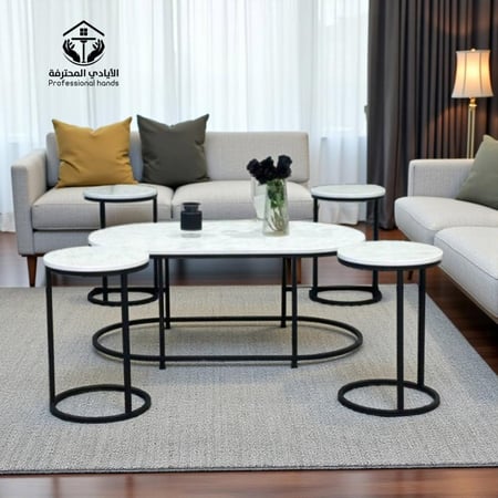 طقم طاولات ضيافة 5قطع