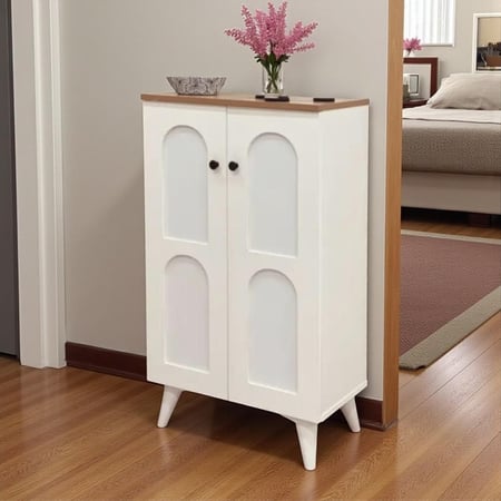 دولاب جزامة ابيض بابين