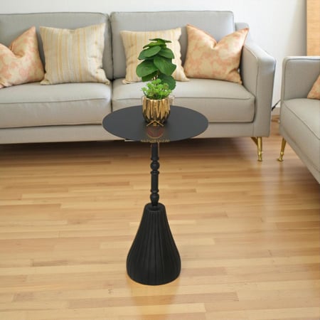 طاوله خدمه  مودرن سطح حديد وقاعده رخام صناعي