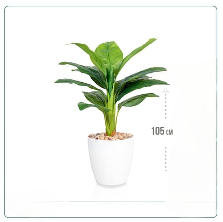 شجر صناعي سطل ابيض 105 سم