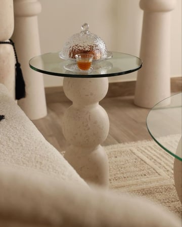 طاوله خدمه رخام ترافنتينيو - متجر الايادي المحترفة للاثاث