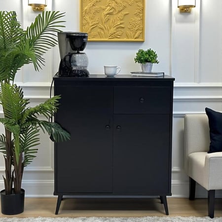 دولاب كوفي خشب اسود