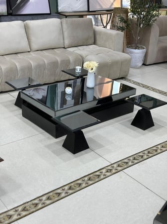 طقم طاولات ارضي مرايه 4خدمه