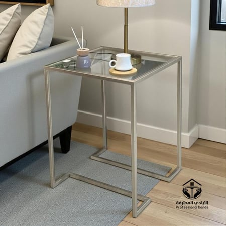 طاولة تقديم زاوية مربع