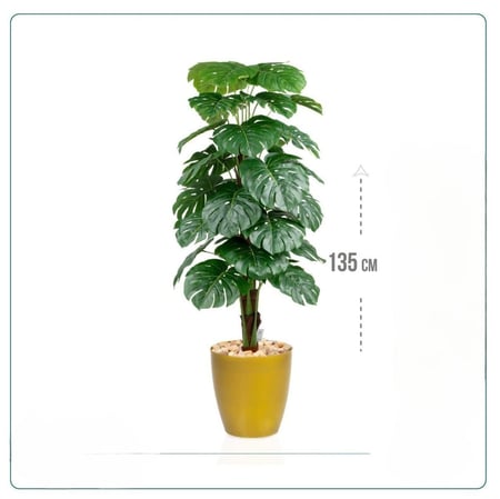 شجر صناعي سطل ذهبي-متجر الايادي المحترفة للاثاث