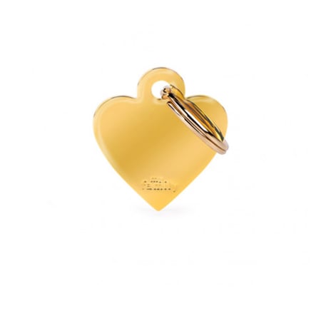 قلادة كلاب وقطط ماي فاميلي MyFamily شكل قلب ذهبي