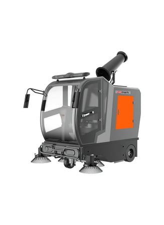 مكينة تنظيف شوارع بسائق