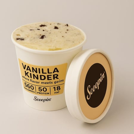 آيسكريم فانيلا بالكيندر عالي بالبروتين - Vanilla Kinder High Protein