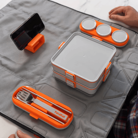 FoldEat PRO فولد ايت برو (رمادي /تان)