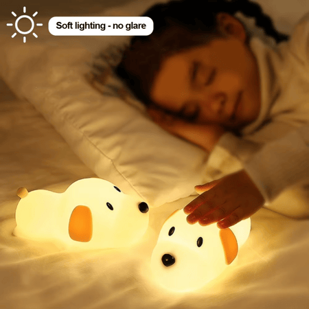 Dog Silicone Night Light مصباح الكلب الليلي LED سيليكون USB