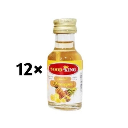نكهة مركزة اناناس فود كنج السرتي 12×28 مل  |  Surti FoodKing Concentrated Pineapple Liquid Flavour 12x28ml