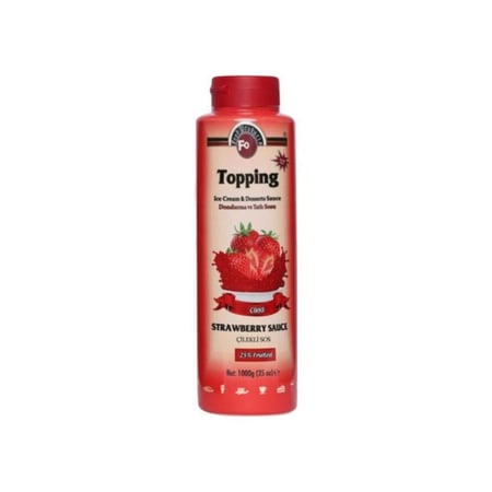 صوص فراولة توبينج فو 1 كجم | Fo Topping Strawberry Sauce 1kg