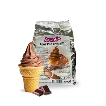 بودرة ايسكريم شوكولاته اكوا بلس اروميو 1100جم  |  Aromio Aqua Plus Chocolate Ice Cream Powder  1100g