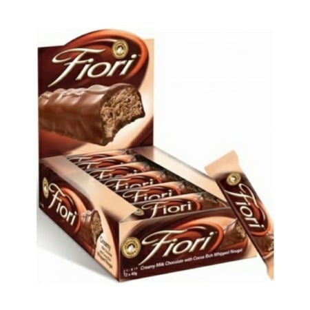 شوكولا فيوري صغير كوانتا 24×18 جم  |  Quanta Fiori Milk Chocolate Nougat Bar 24x18gm