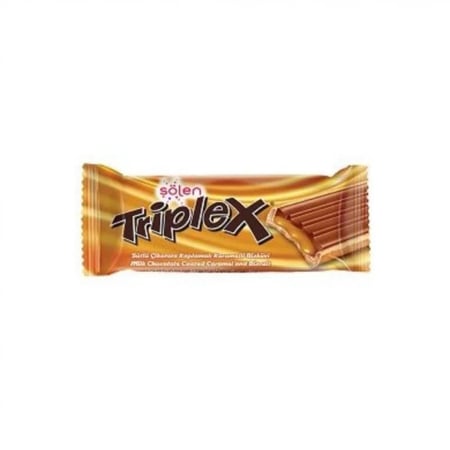 بسكويت شولن تربلكس كراميل 24 حبة  |  Solen Triplex Coated Caramel & Biscuit Milk Chocolate 24pcs