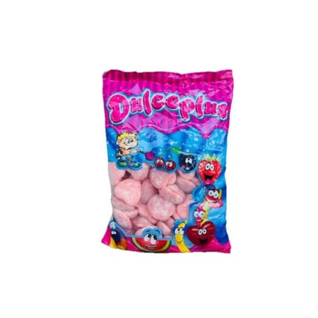 جيلي قلوب حمراء حامض بالسكر دولسي بلس 1 كجم  |  Dolce Plus Sugered Sour Red Hearts Gummy 1kg