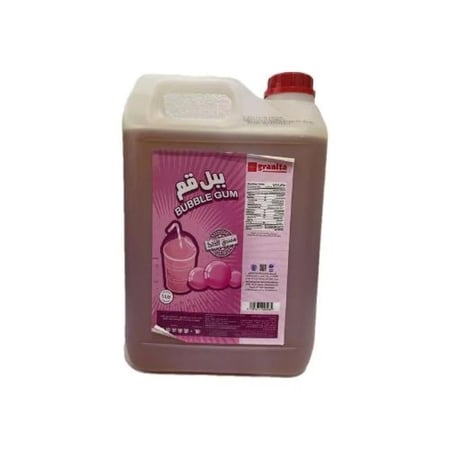 سلاش علك ببل جم مسبق الخلط كاروسيل جرانيتا 5 لتر | Carousel Granita Premix Bubblegum Slash 5L