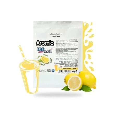 مسحوق سلاش بنكهة الليمون  اروميو 48جم  |  Aromaio Lemon Flavor Slush Powder 48g