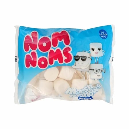 مارشملو كبير ابيض نوم نومز بلومينغ 300 جم  |  Nom Noms Original Marshmallows Gluten Free 300g