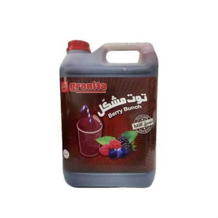 سلاش توت مشكل مسبق الخلط كاروسيل جرانيتا 5 لتر  |  Carousel Granita Premix Mixed Berry Slush 5L
