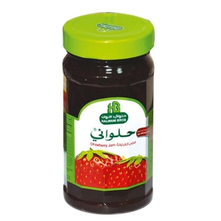 مربى فراولة زجاج حلواني 400 جم | Halwani Strawberry Jam Glass 400 gm
