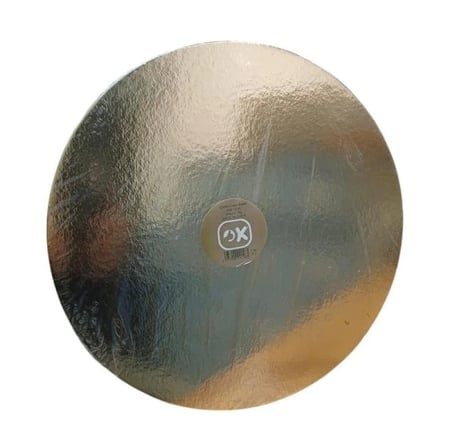 قاعدة اوكيه كيك دائري ذهبي 32. 1كجم - 6 حبة |  Golden Round Cake Base .32 1kg - 6pcs
