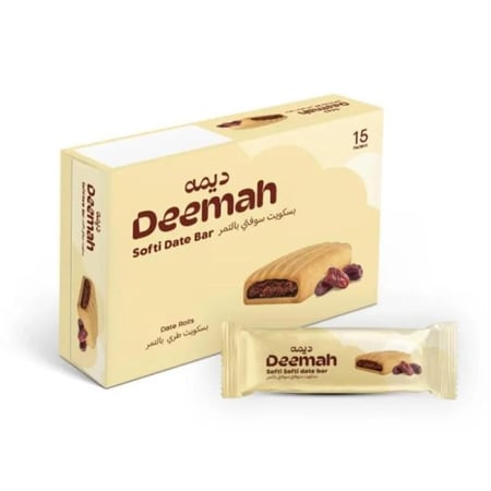ديمه بالتمر سوفتي صغير 15×21 جم  |  Deema Softie Dates Bars Biscuit Small 15x21gm