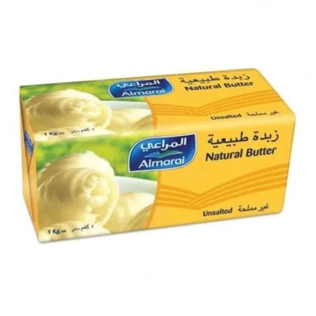 زبدة المراعي غير مملحة 1 كجم  |  Almarai Unsalted Butter 1kg