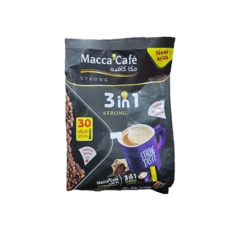 قهوة 3في1 قوية مكا كافيه اظرف 30 ظرف  |  Macca Cafe Strong 3in1 Coffee Sachets 30 sheets