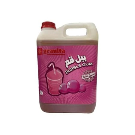 سلاش علك ببل جم مسبق الخلط كاروسيل جرانيتا 5 لتر | Carousel Granita Premix Bubblegum Slash 5L