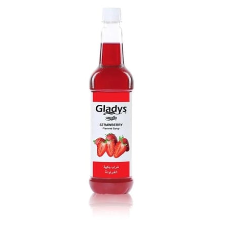 شراب فراولة جلاديس 750 مل  |  Gladys Strawberry Syrup 750ml
