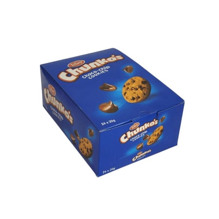 كوكيز شنكوز تيفاني 24×24 جم | Tiffany Chunkos Choco-Chip Cookies 24x24gm