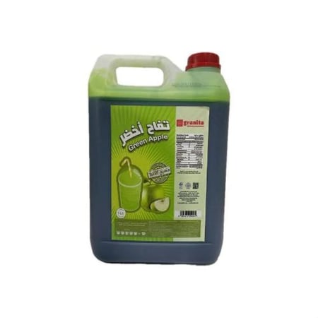 سلاش تفاح اخضر مسبق الخلط كاروسيل جرانيتا 5 لتر  |  Carousel Granita Premix Green Apple Slush 5L