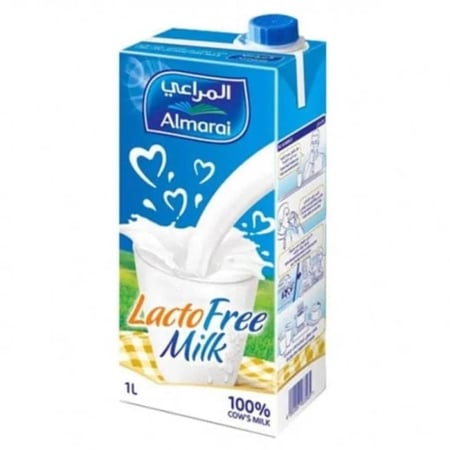 حليب المراعي خالي لاكتوز كبير 1 لتر  |  Almarai Large Milk Lacto Free Milk Large 1L